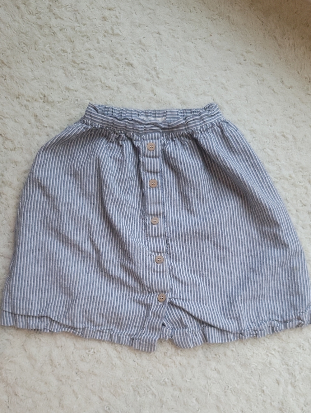 Petits Vilains Skirt Striped Girls 4/5 Linen/cotton